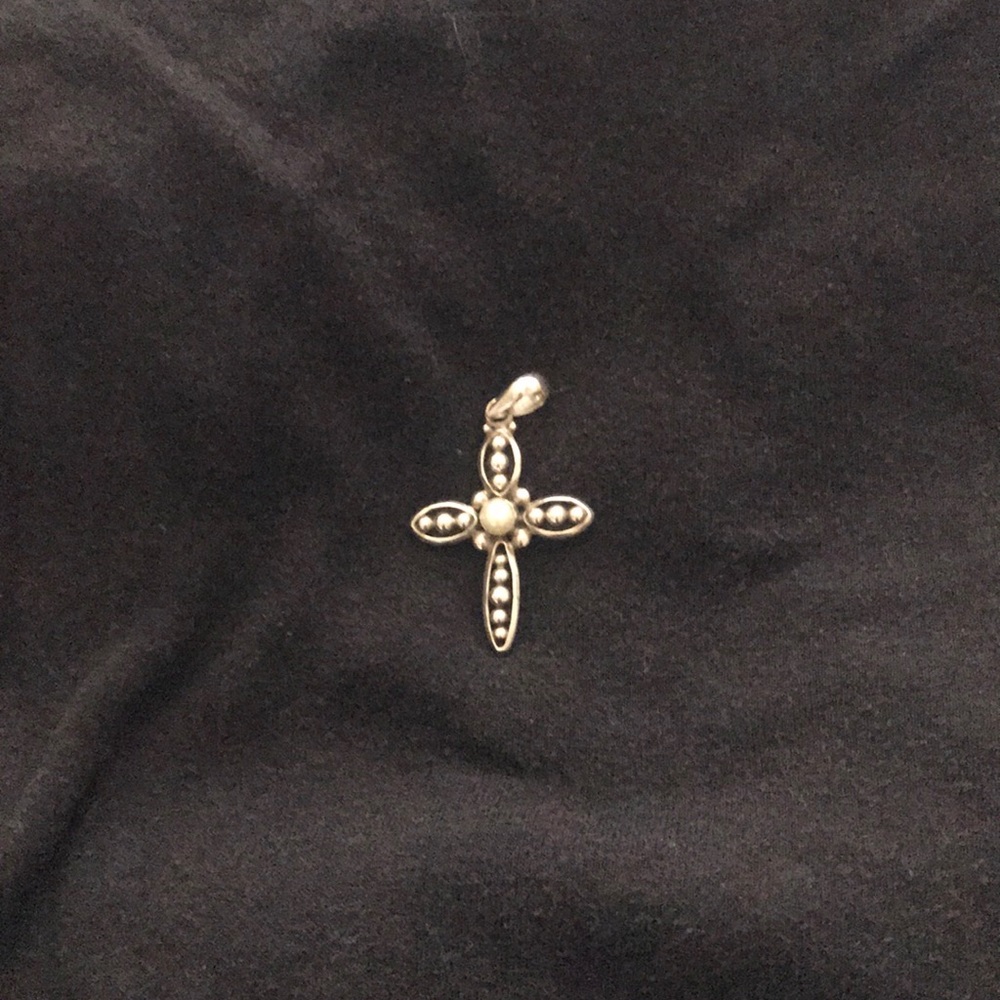 Silpada cross w pearl accents